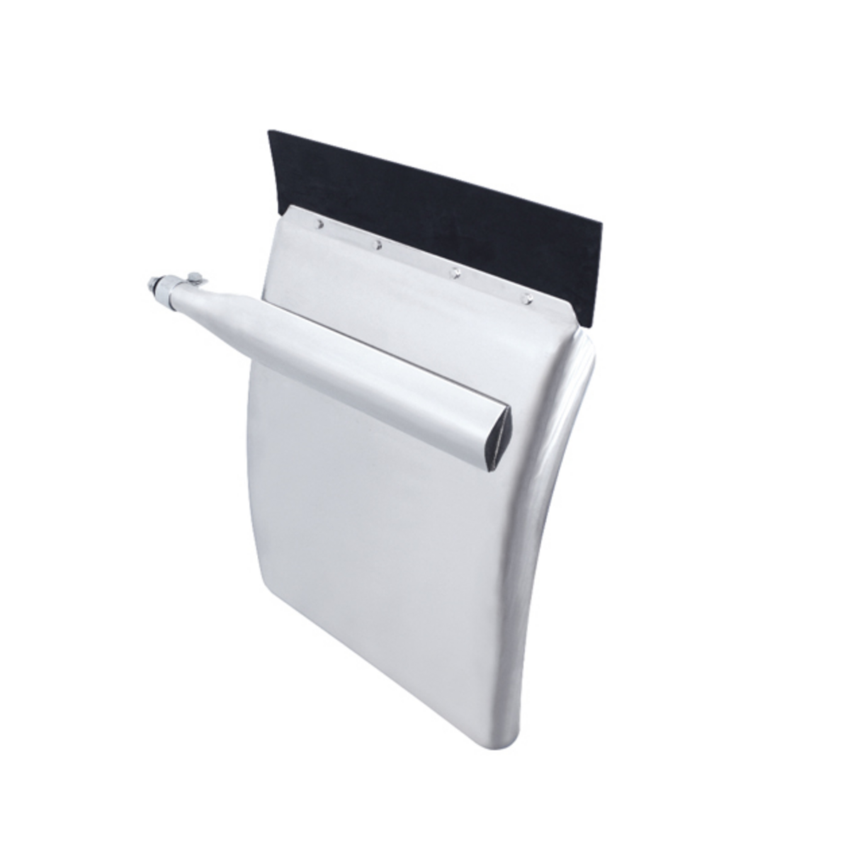 United Pacific 430 Stainless Steel 24" x 27" Quarter Fender Set with Triangle Mount Bracket