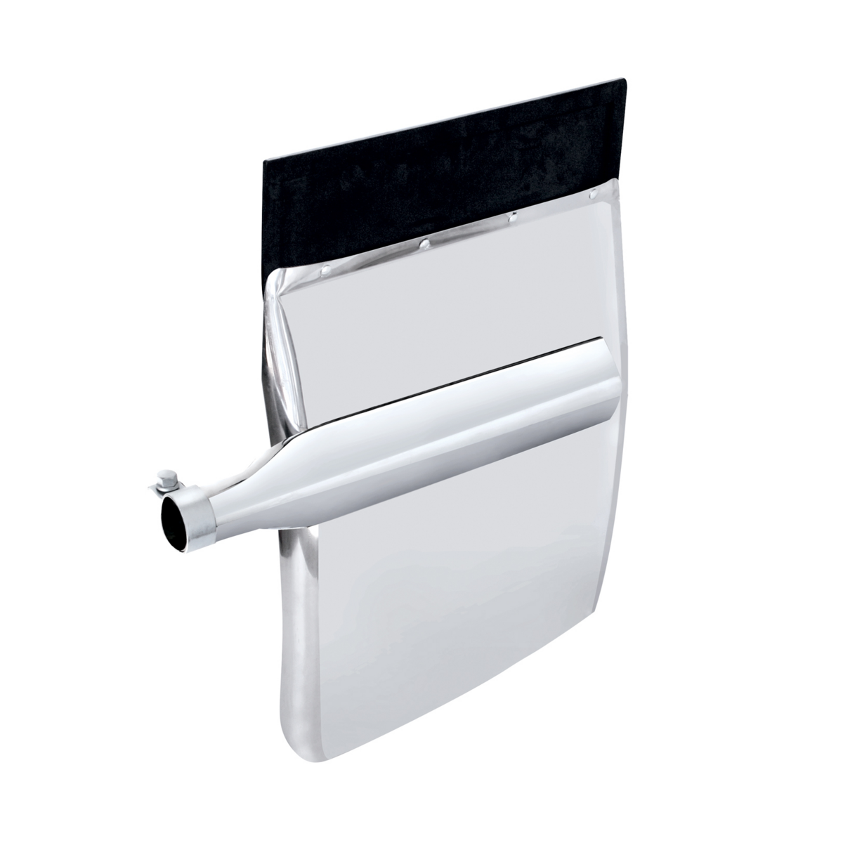 United Pacific 430 Stainless Steel 24" x 29" Quarter Fender Set with Triangle Mount Bracket