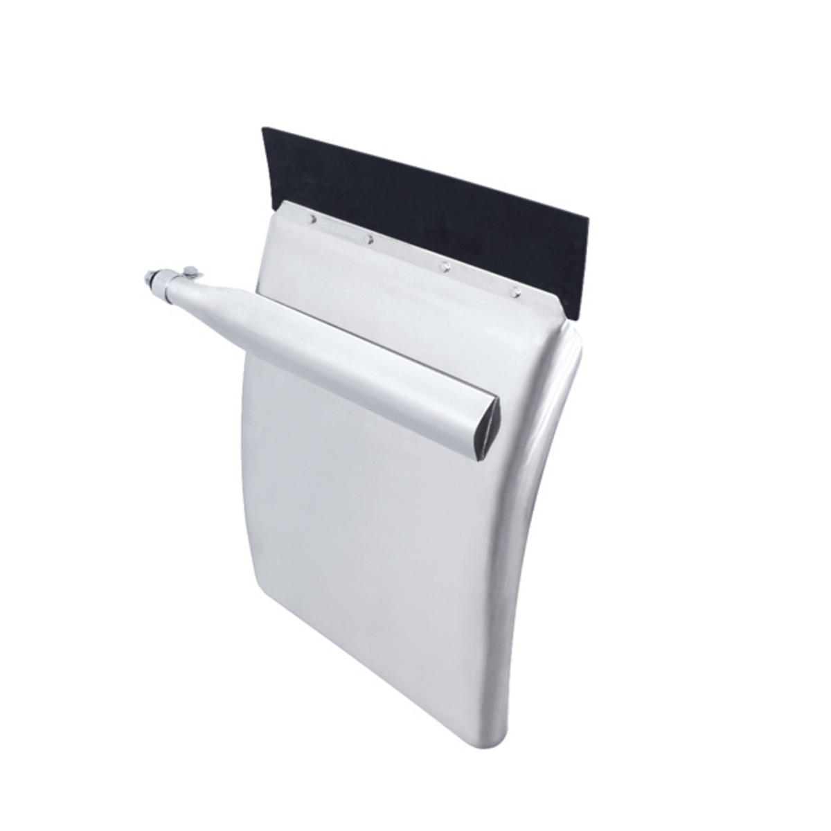 United Pacific 430 Stainless Steel 24" x 29" Quarter Fender Set with Triangle Mount Bracket