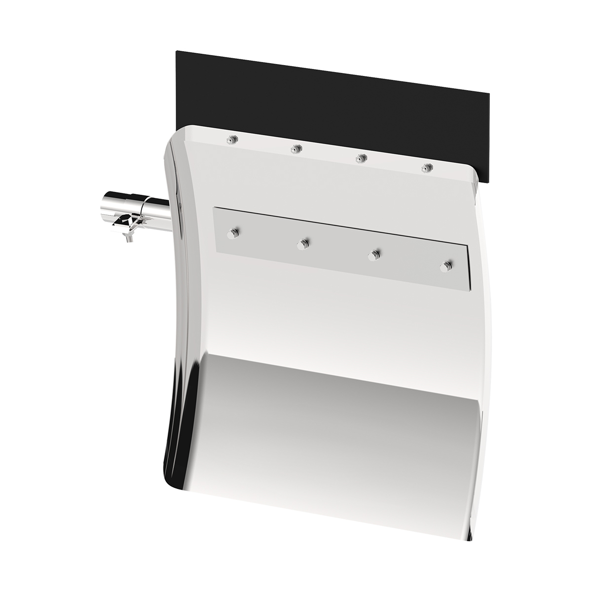 United Pacific 430 Stainless Steel 24" x 27" Quarter Fender Set with Tube Mount Bracket