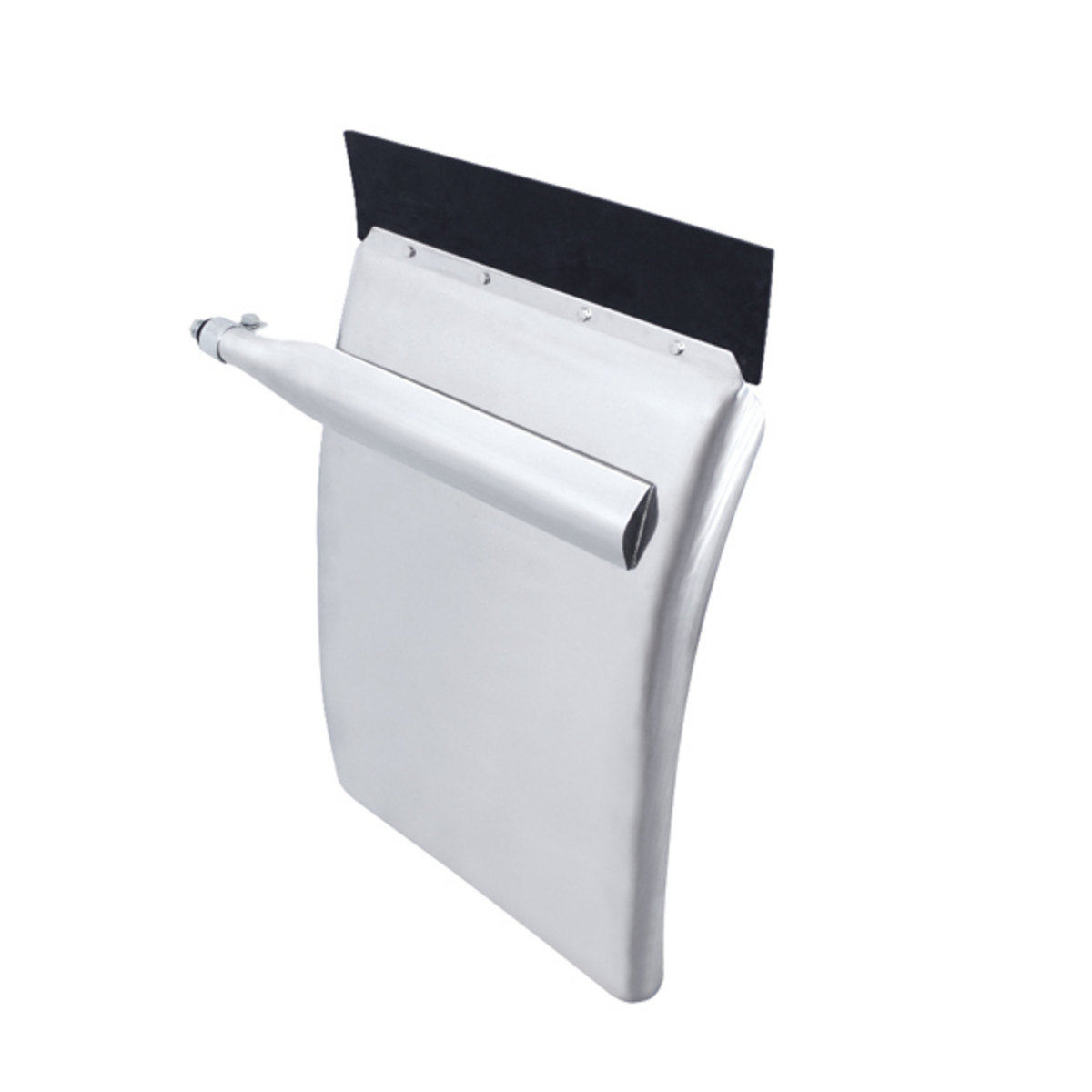 United Pacific 430 Stainless Steel 24" x 34" Quarter Fender Set with Triangle Mount Bracket