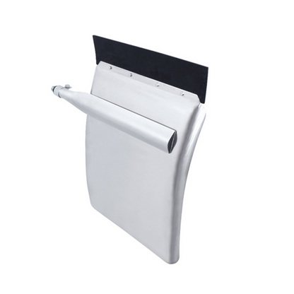 United Pacific 430 Stainless Steel 24" x 31" Quarter Fender Set with Triangle Mount Bracket