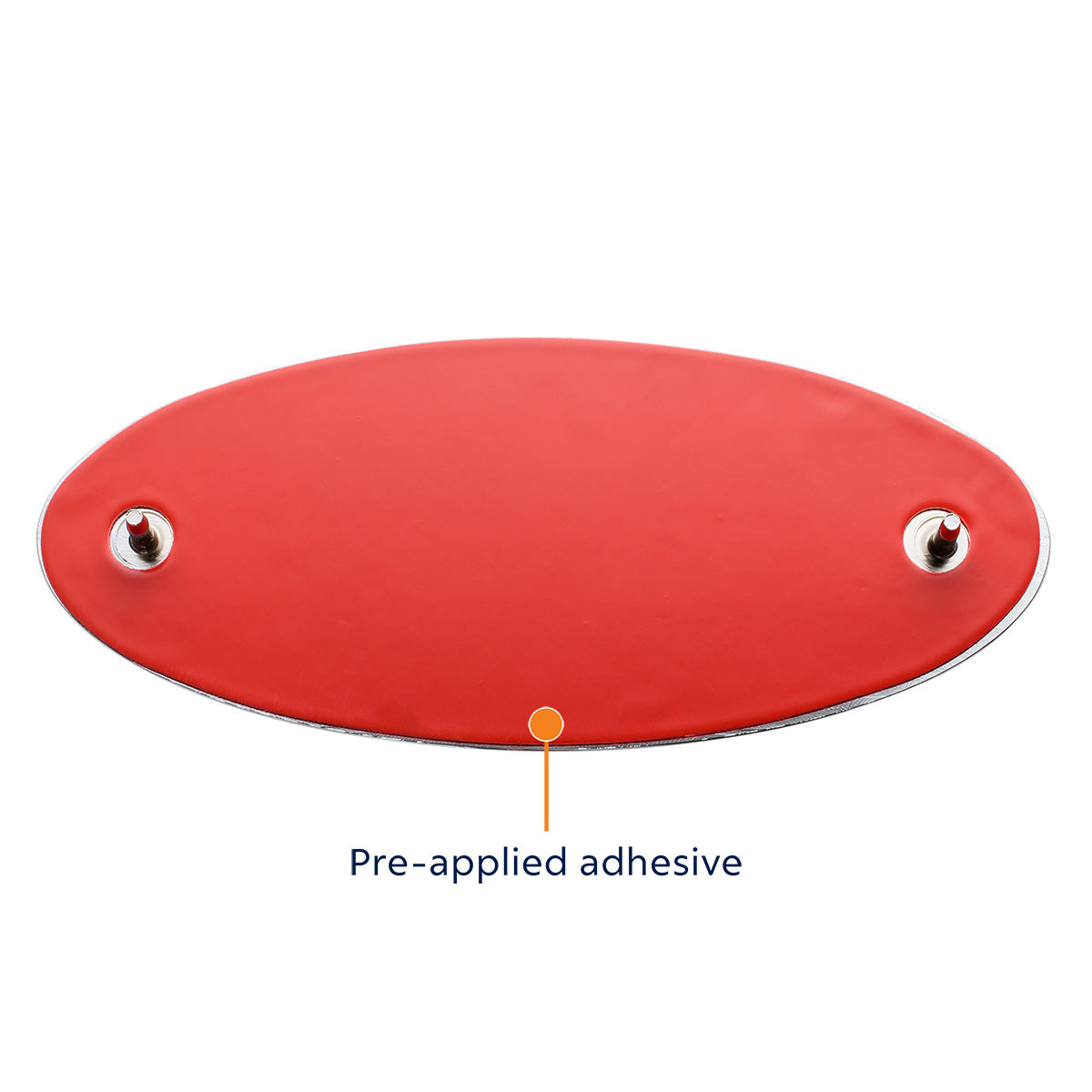 Peterbilt Logo Shape Chrome Die Cast USA Flag Emblem