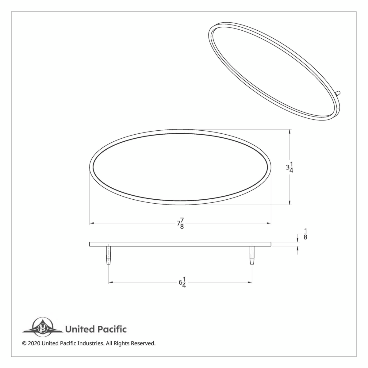 Peterbilt Logo Shape Chrome Die Cast USA Flag Emblem