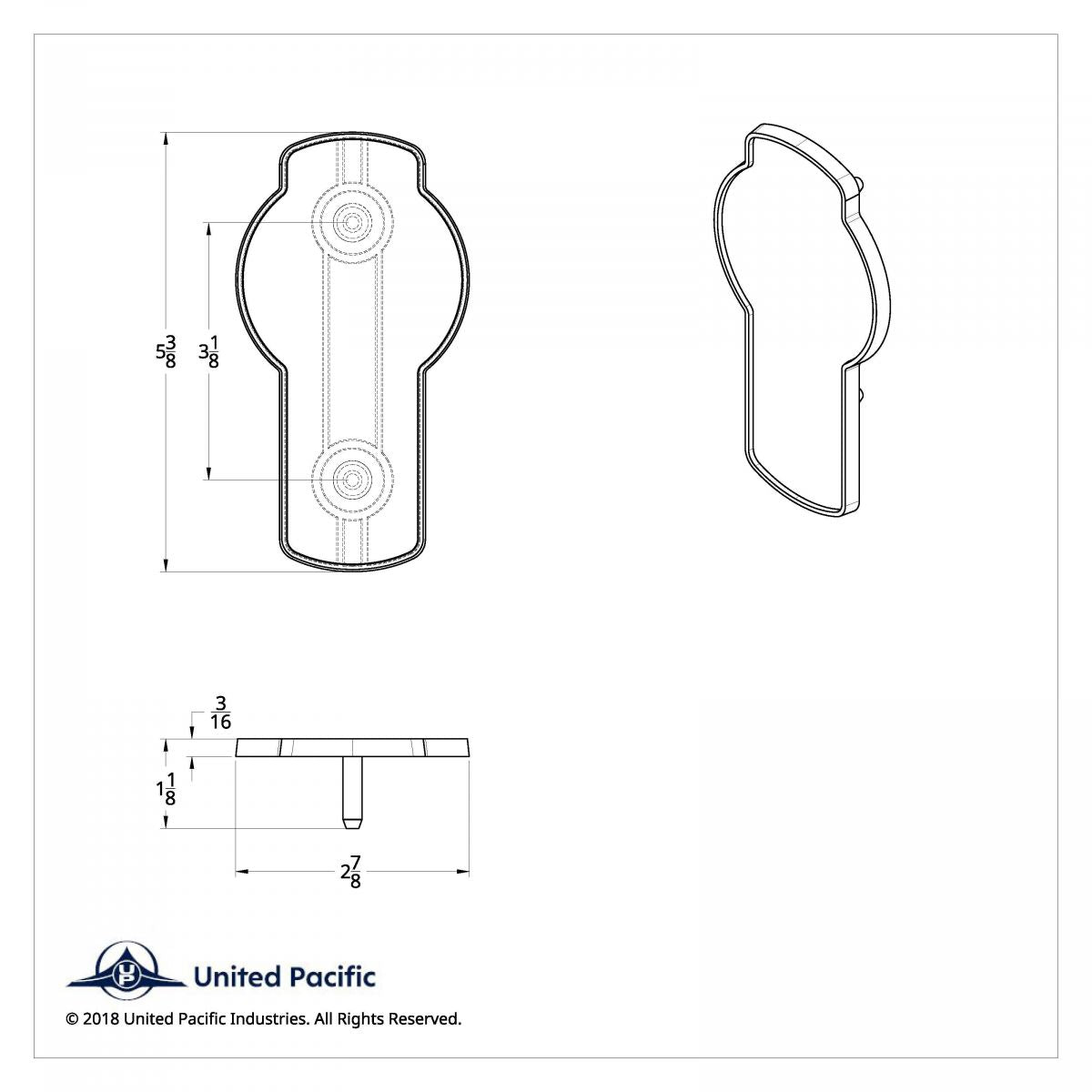 Kenworth Logo Shape Chrome Die Cast USA Flag Emblem for Kenworth T680 and T880