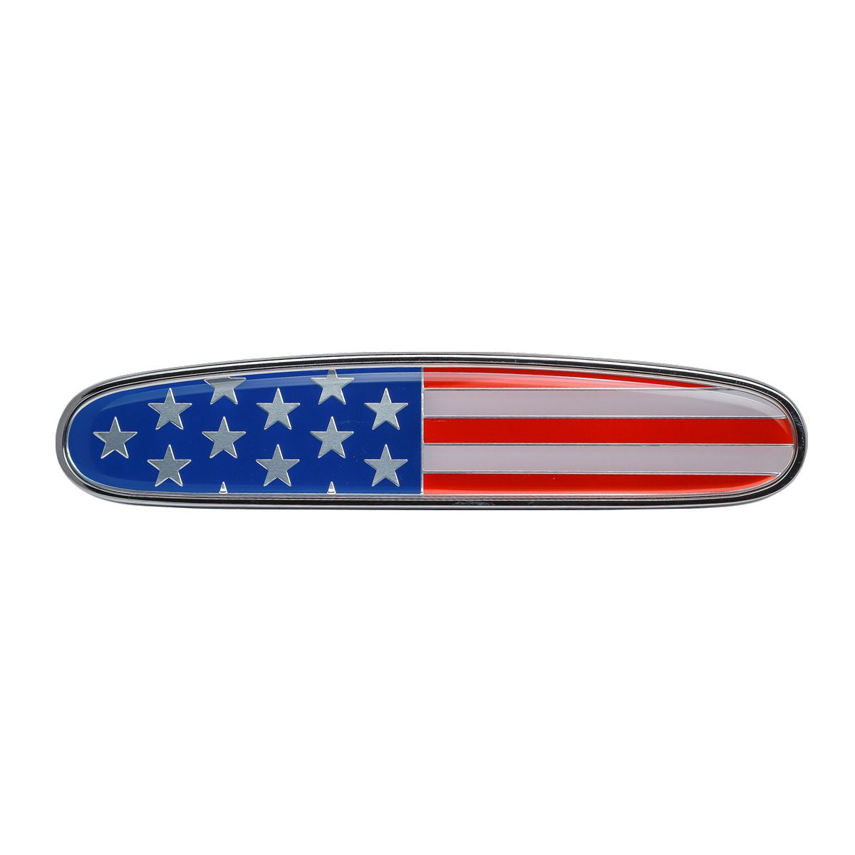 Freightliner Logo Shape Chrome Die Cast USA Flag Emblem for Freightliner Hood