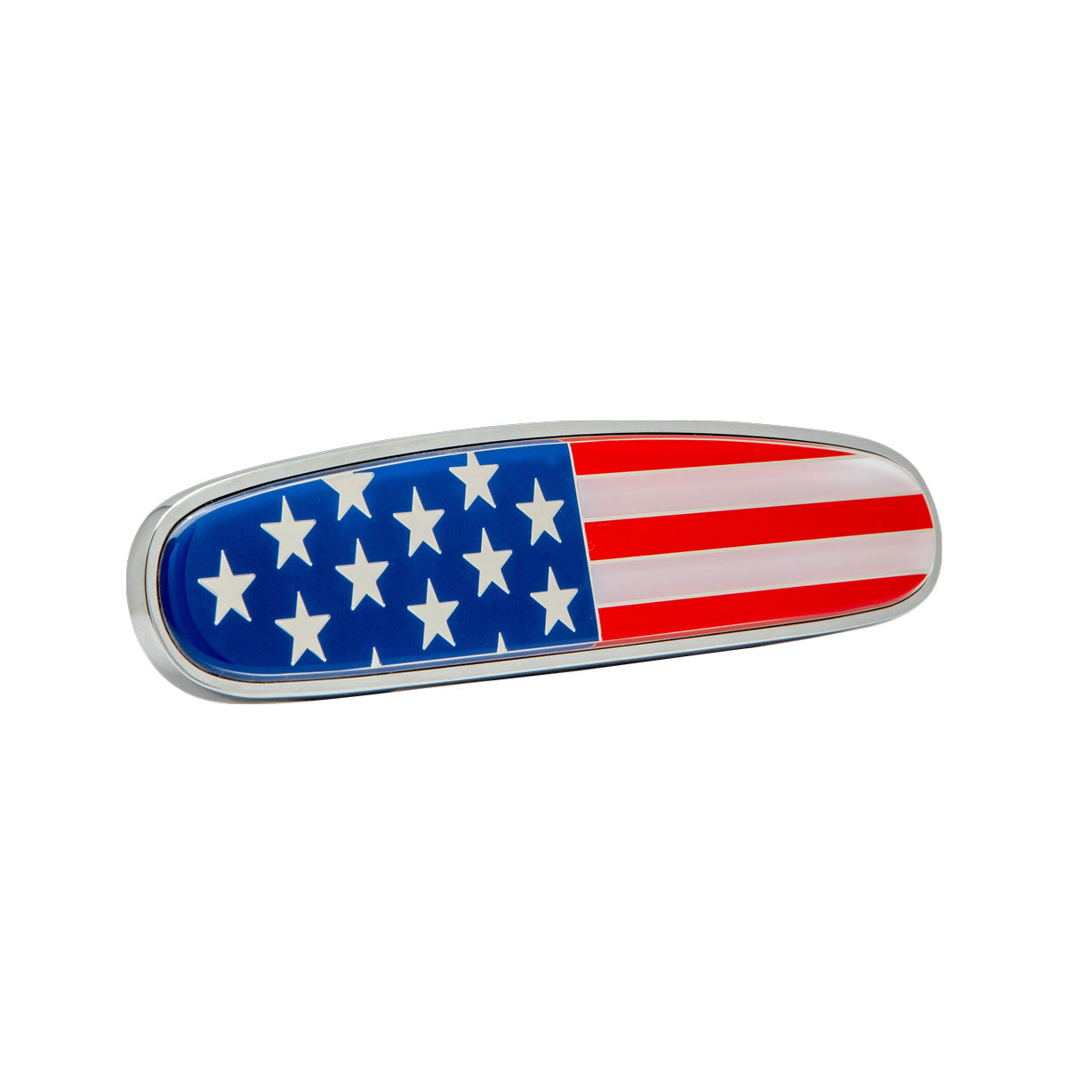 Freightliner Logo Shape Chrome Die Cast USA Flag Emblem for Freightliner Hood