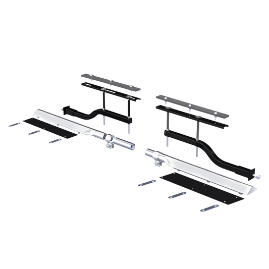 United Pacific 29" 430 Stainless Steel Universal Standard Duty Half Tandem Fender Mounting Arm Kit