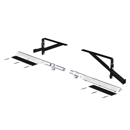 United Pacific 29" 430 Stainless Steel Universal Heavy Duty Half Tandem Fender Mounting Arm Kit