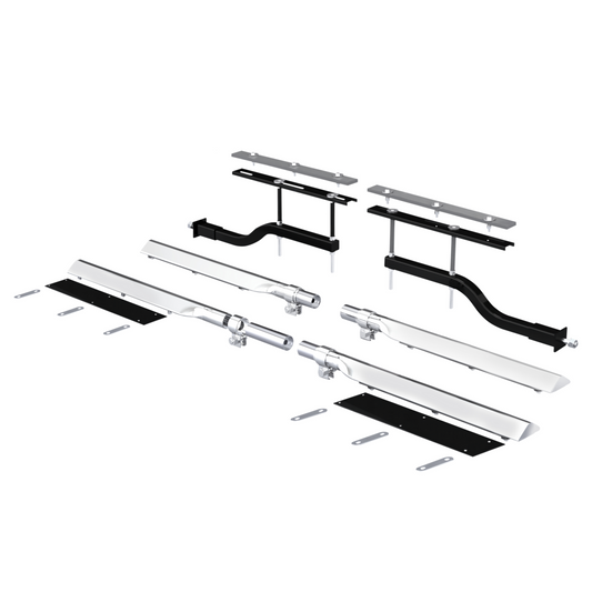 United Pacific 29" 430 Stainless Steel Universal Standard Duty Full Tandem Fender Mounting Arm Kit
