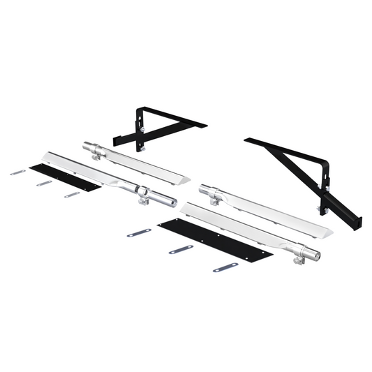 United Pacific 29" 430 Stainless Steel Universal Heavy Duty Full Tandem Fender Mounting Arm Kit