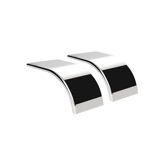 United Pacific 430 Stainless Steel Stamped Edge Smooth 60" Half Fender