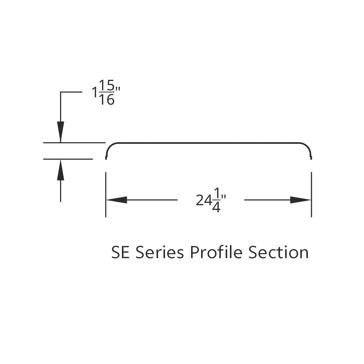 United Pacific 430 Stainless Steel Stamped Edge Smooth 60" Half Fender