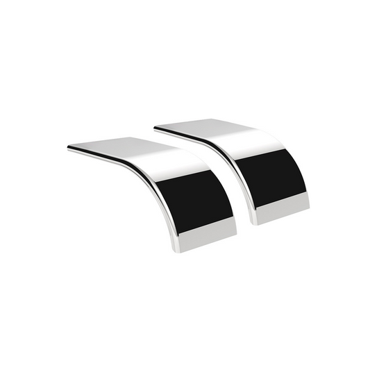 United Pacific 430 Stainless Steel Stamped Edge Smooth 66" Half Fender