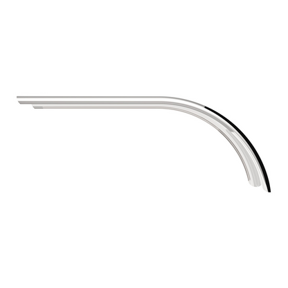 United Pacific 430 Stainless Steel Stamped Edge Smooth 66" Half Fender