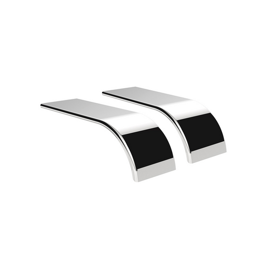 United Pacific 430 Stainless Steel Stamped Edge Smooth 80" Half Fender