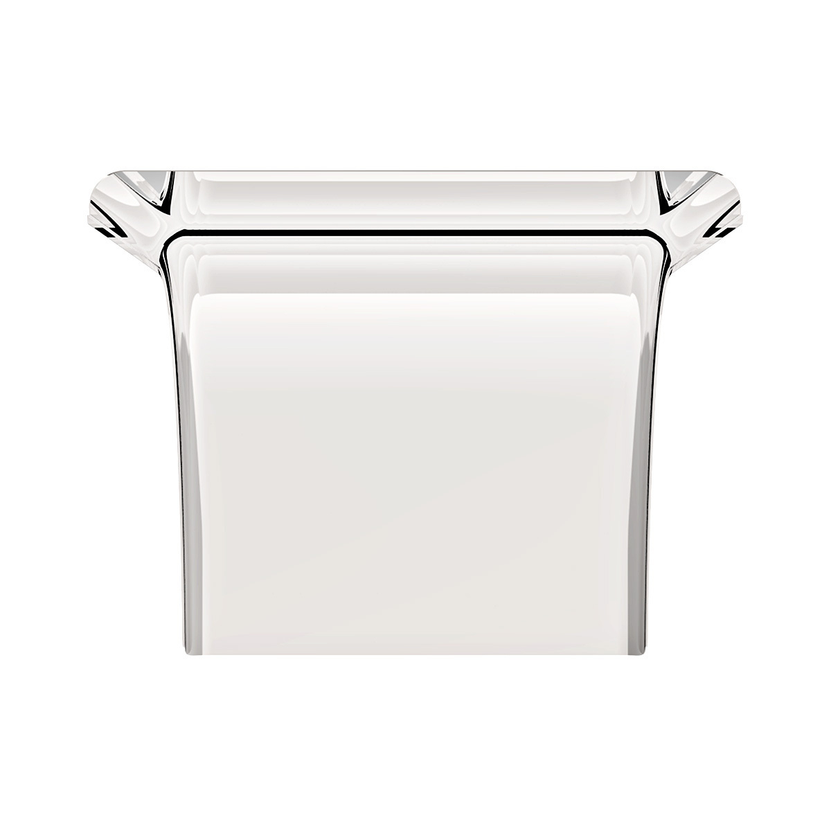 United Pacific 430 Stainless Steel Stamped Edge Smooth 80" Half Fender