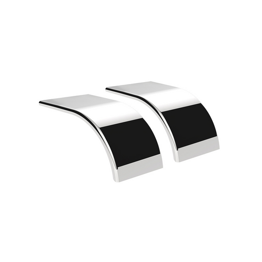 United Pacific 430 Stainless Steel Roll Formed Edge Smooth 60" Half Fender