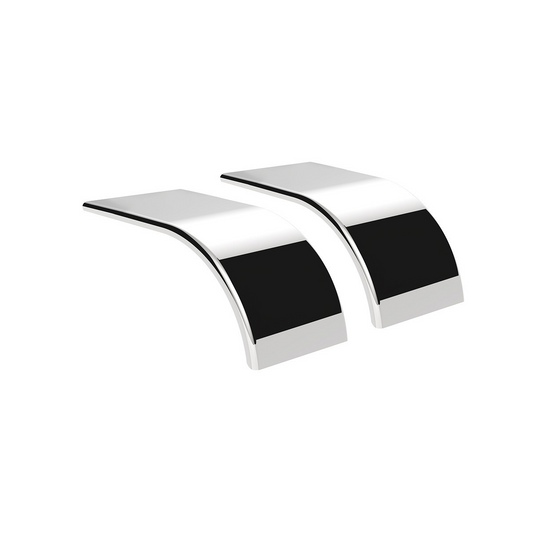 United Pacific 430 Stainless Steel Roll Formed Edge Smooth 66" Half Fender
