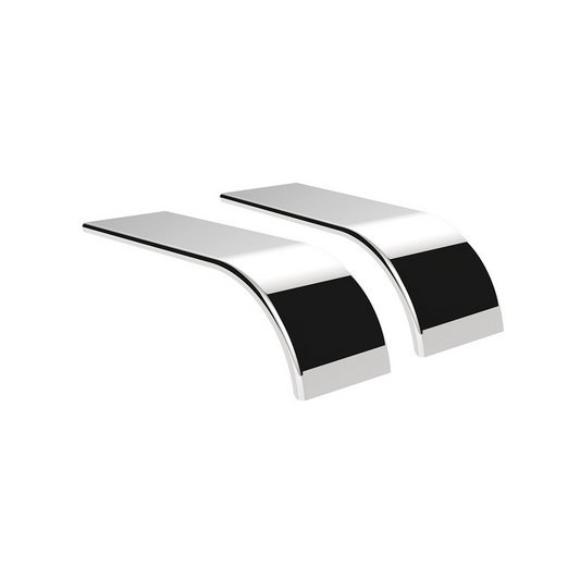 United Pacific 430 Stainless Steel Roll Formed Edge Smooth 80" Half Fender