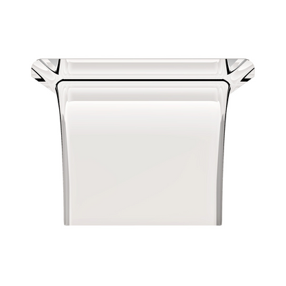United Pacific 430 Stainless Steel Roll Formed Edge Smooth 80" Half Fender