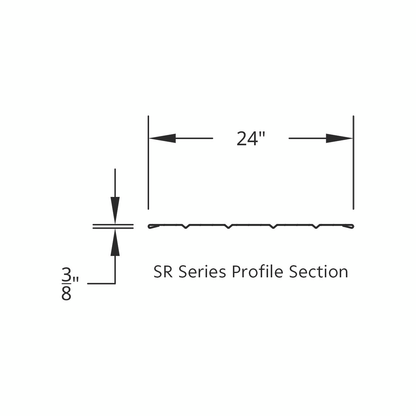 United Pacific 430 Stainless Steel Ribbed 120" Full Fender with 54" Fender Spread