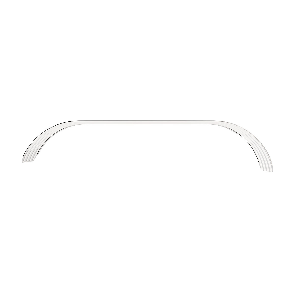 United Pacific 430 Stainless Steel Ribbed 120" Full Fender with 54" Fender Spread