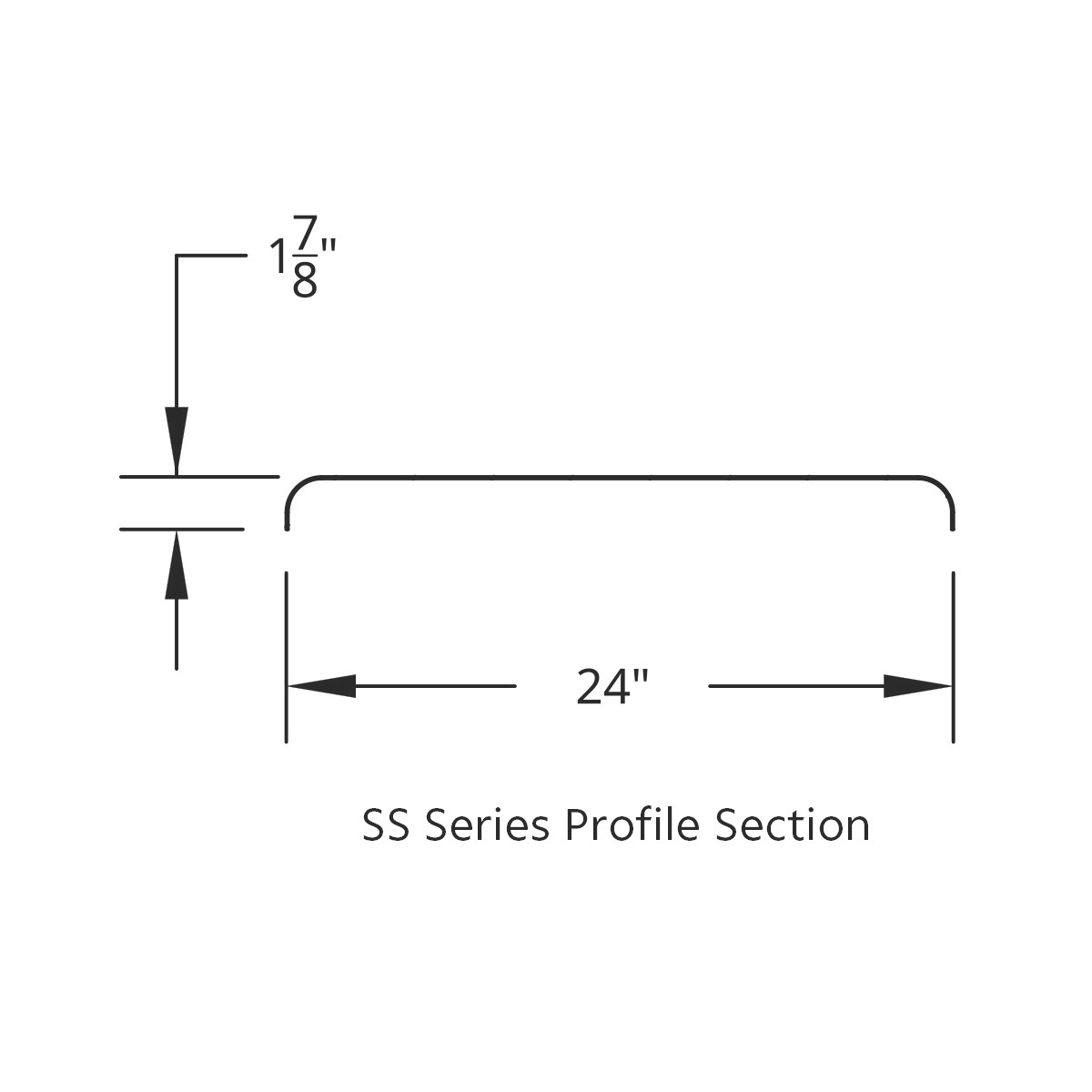 United Pacific 430 Stainless Steel Roll Formed Edge Smooth 120" Full Fender with 54" Fender Spread