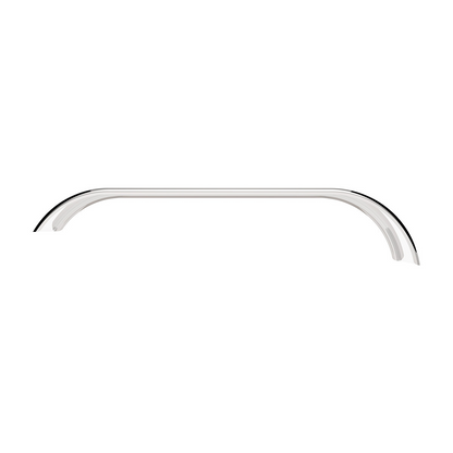 United Pacific 430 Stainless Steel Roll Formed Edge Smooth 120" Full Fender with 60" Fender Spread