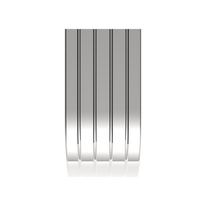 United Pacific 430 Stainless Steel Ribbed 60" Half Fender with 21 5/16" Drop