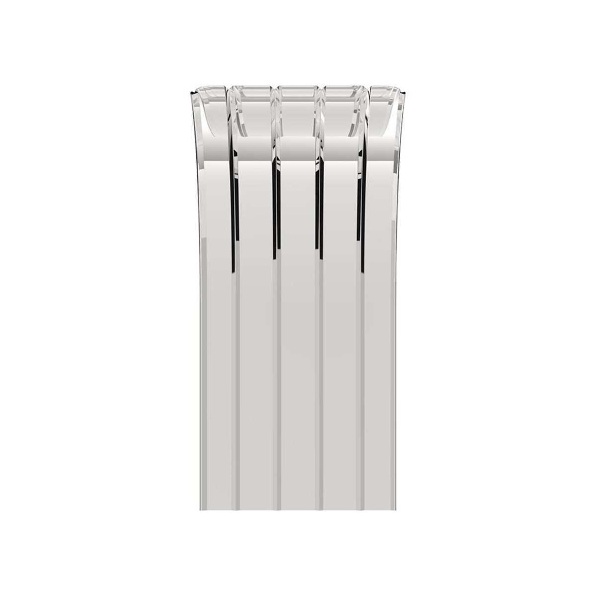 United Pacific 430 Stainless Steel Ribbed 60" Half Fender with 21 5/16" Drop