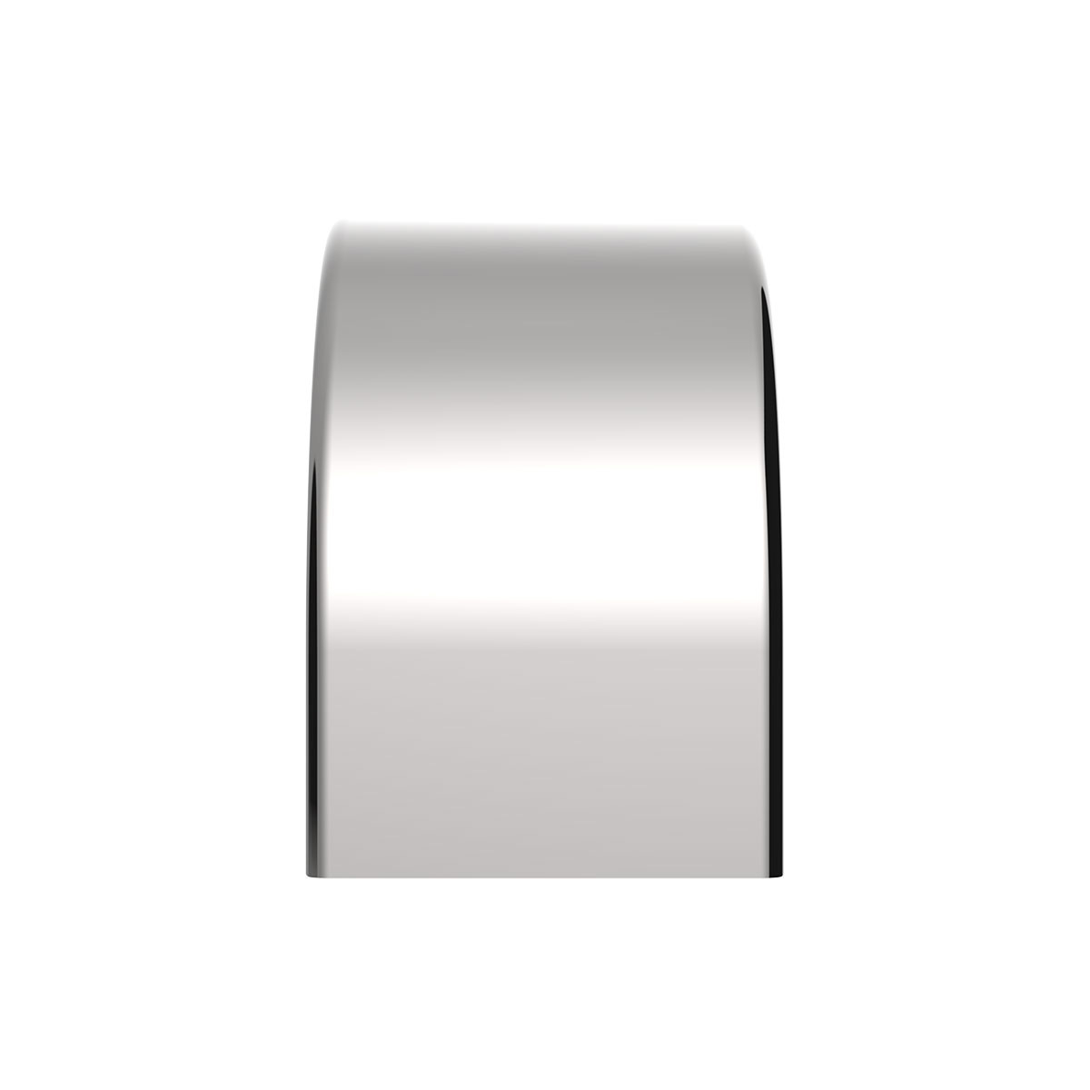 United Pacific 430 Stainless Steel Roll Formed Edge Smooth 80" Long Drop Half Fender
