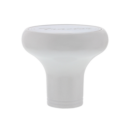 Deluxe Aluminum Screw-On Air Valve Knob with Stainless Tractor Plaque