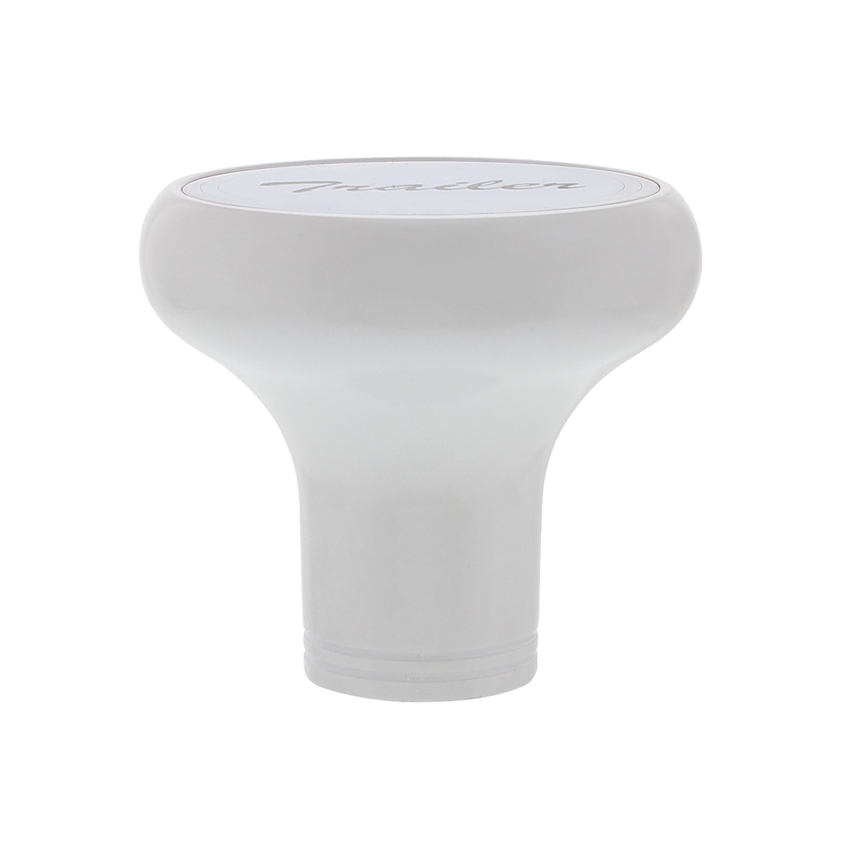 Deluxe Aluminum Screw-On Air Valve Knob with Stainless Trailer Plaque