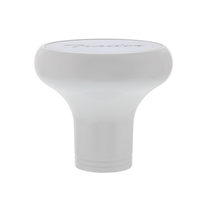Deluxe Aluminum Screw-On Air Valve Knob with Stainless Trailer Plaque