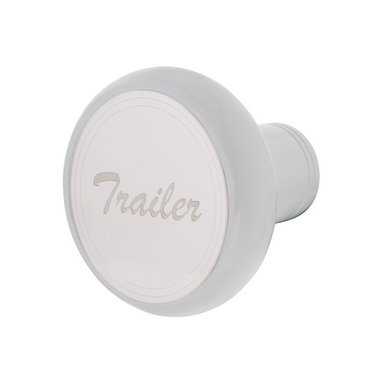 Deluxe Aluminum Screw-On Air Valve Knob with Stainless Trailer Plaque