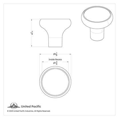 Deluxe Aluminum Screw-On Air Valve Knob with Stainless Trailer Plaque