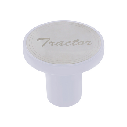 Aluminum Screw-On Air Valve Knob with Stainless Tractor Plaque