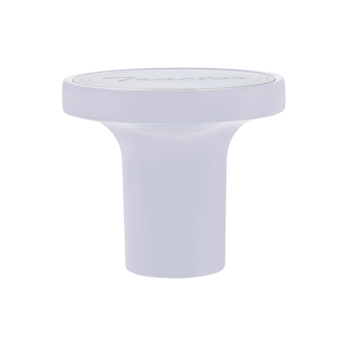 Aluminum Screw-On Air Valve Knob with Stainless Tractor Plaque