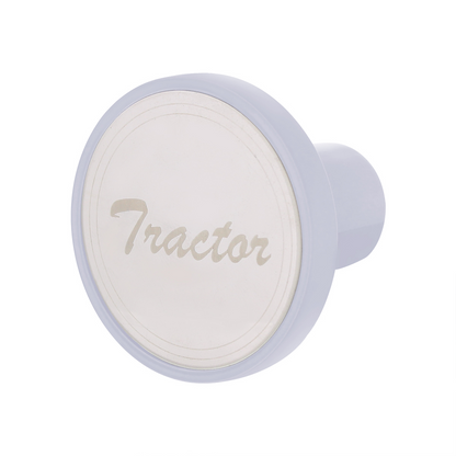 Aluminum Screw-On Air Valve Knob with Stainless Tractor Plaque
