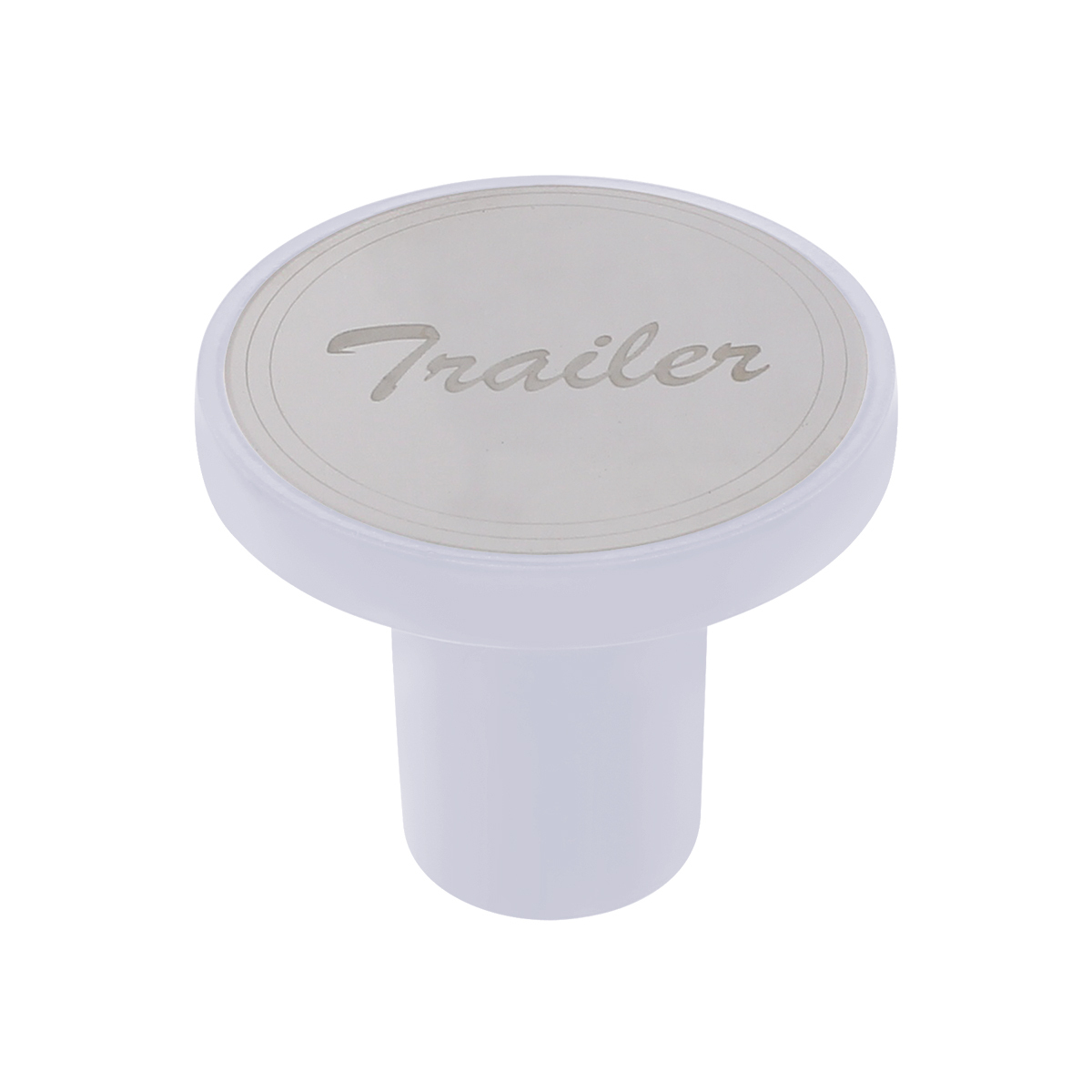 Aluminum Screw-On Air Valve Knob with Stainless Trailer Plaque