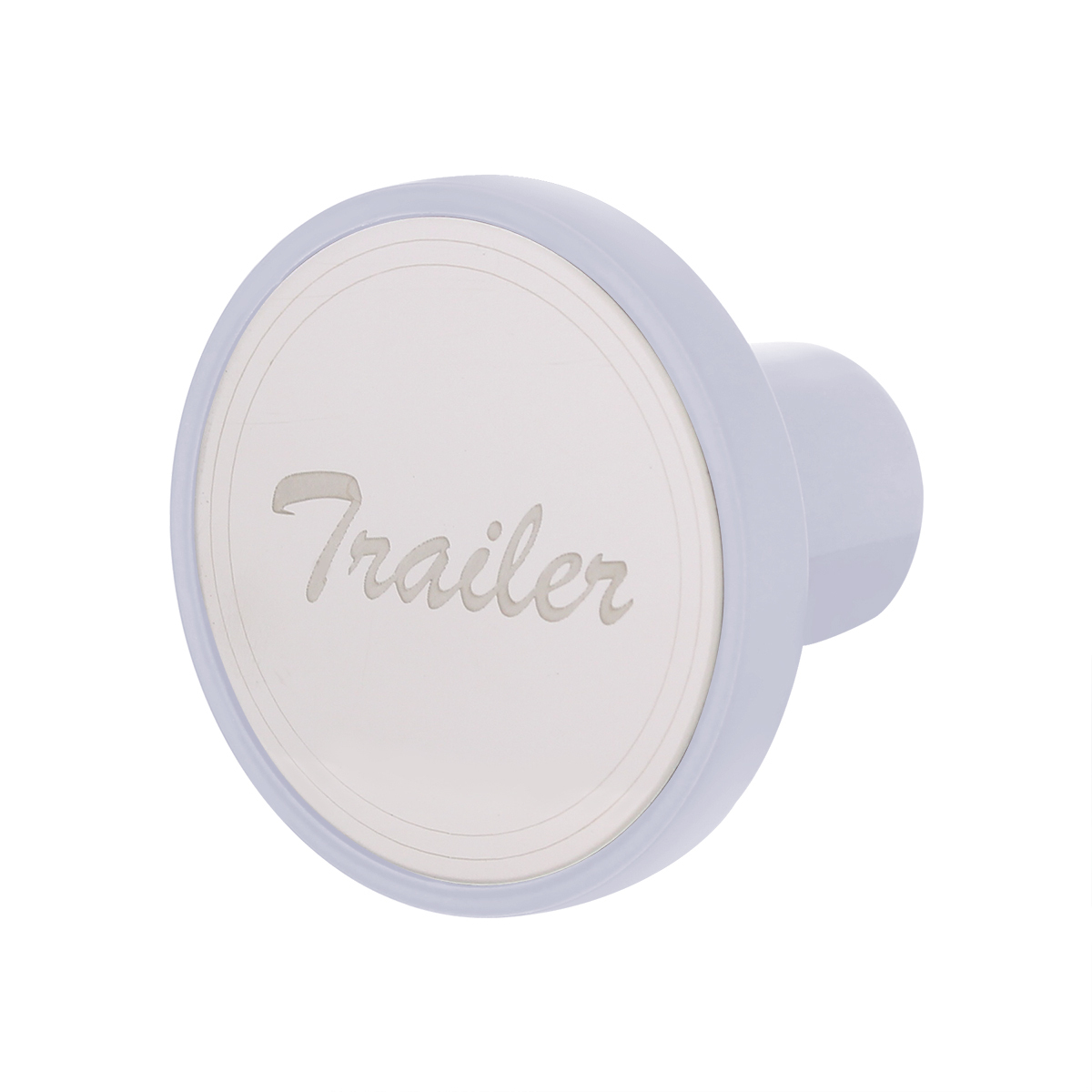 Aluminum Screw-On Air Valve Knob with Stainless Trailer Plaque