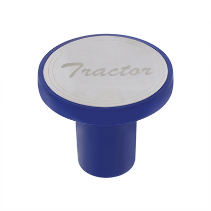 Aluminum Screw-On Air Valve Knob with Stainless Tractor Plaque