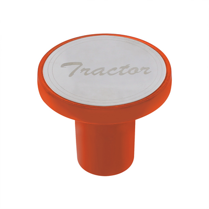 Aluminum Screw-On Air Valve Knob with Stainless Tractor Plaque