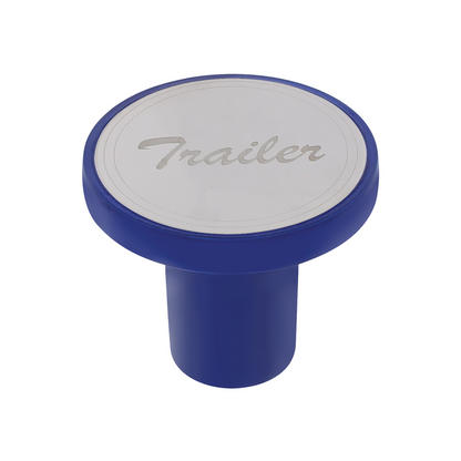 Aluminum Screw-On Air Valve Knob with Stainless Trailer Plaque