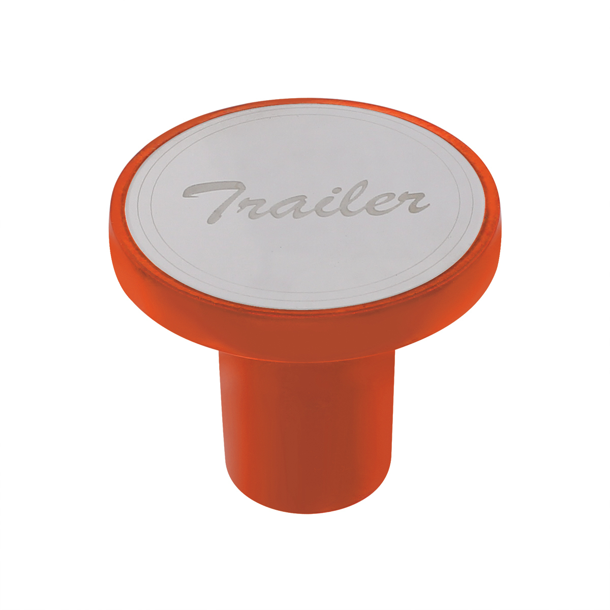 Aluminum Screw-On Air Valve Knob with Stainless Trailer Plaque