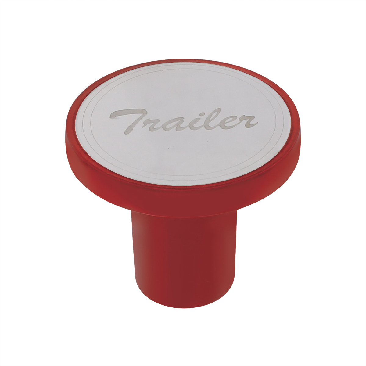 Aluminum Screw-On Air Valve Knob with Stainless Trailer Plaque