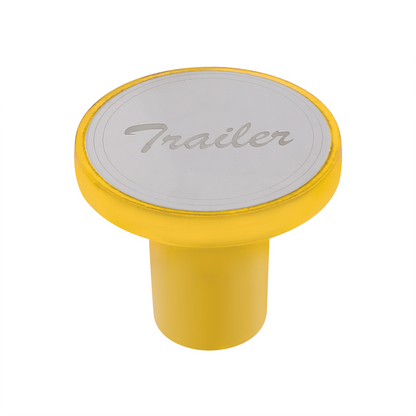 Aluminum Screw-On Air Valve Knob with Stainless Trailer Plaque