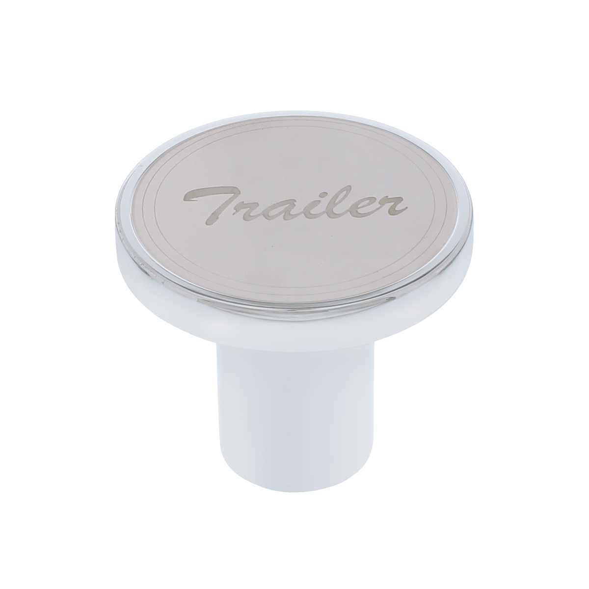 Aluminum Screw-On Air Valve Knob with Stainless Trailer Plaque