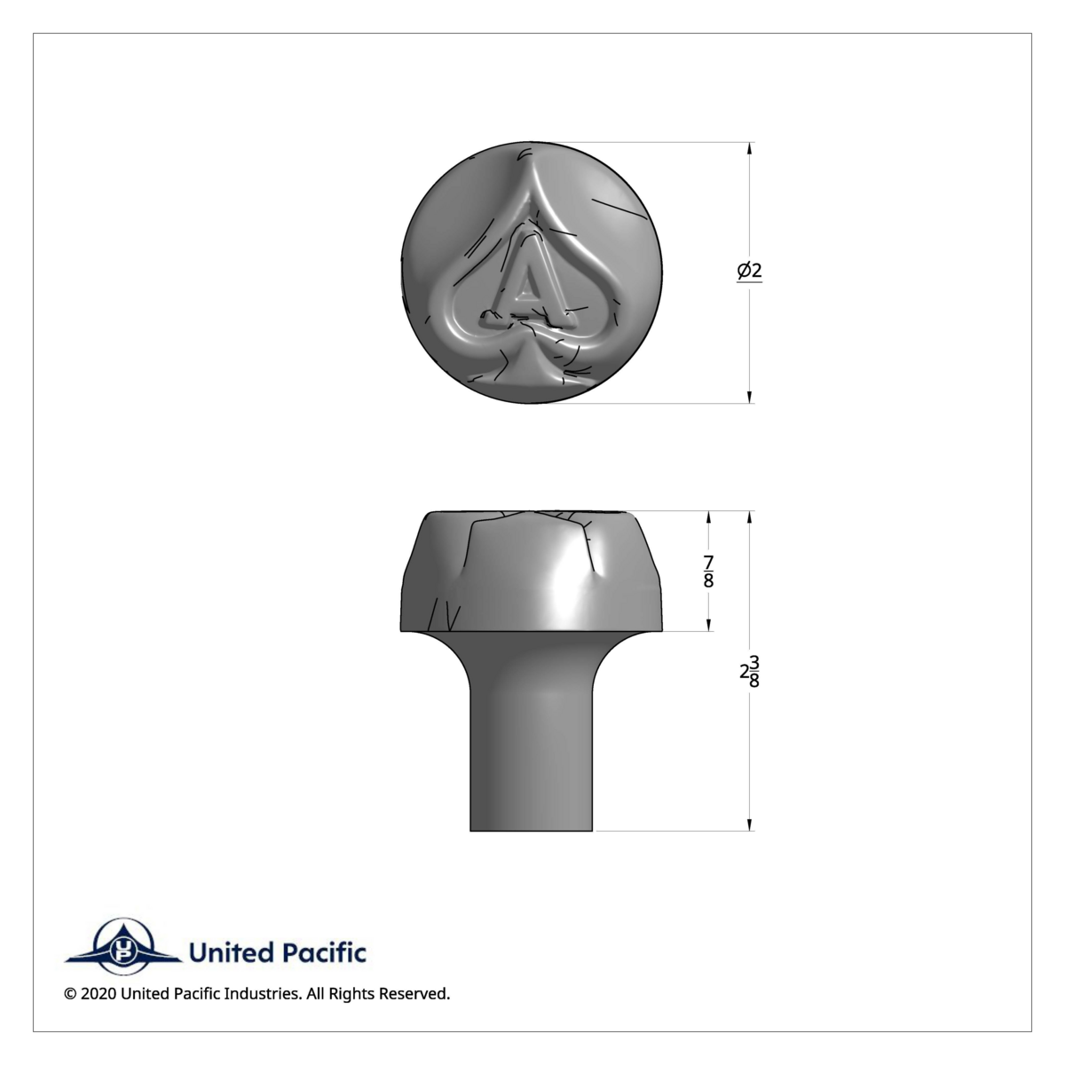 Ace Of Spades Air Valve Knob